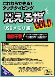 見える指 GOLD タイピング練習パック USBメモリ版の写真